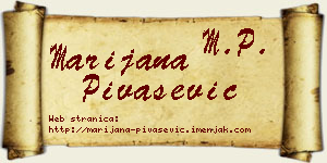 Marijana Pivašević vizit kartica
